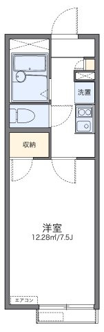 レオパレスシャルマン上の間取り