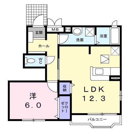 メゾン　ド　リベラの間取り