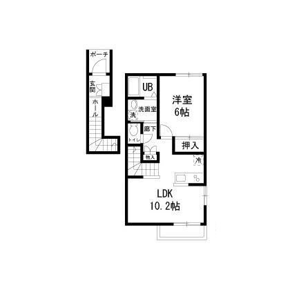 Casa　Alberoの間取り|間取りです。