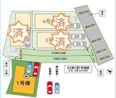 福岡市城南区田島3丁目2期　1号棟の区画図