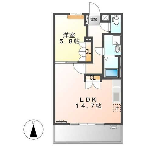 ブリランテ（Ｂrillante）の間取り
