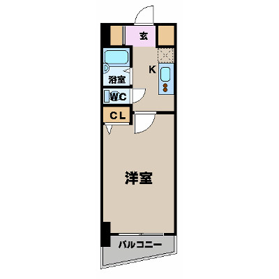 スカイコート渋谷初台の間取り