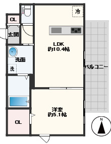 マノワール今里の間取り