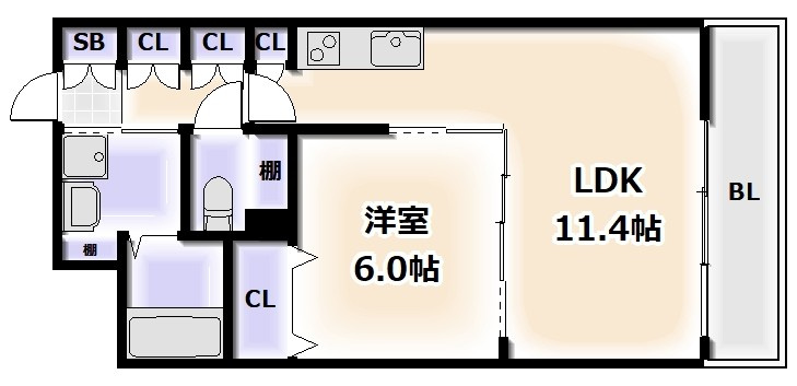 コーラルリーフ住吉の間取り