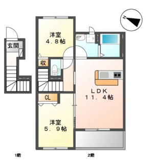 【間取り】 | フォンターナ
