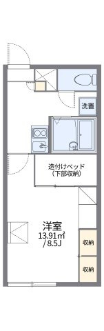 レオパレスサンフラワーの間取り