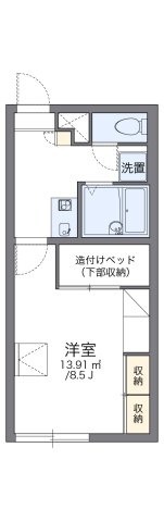 レオパレススカーレットの間取り