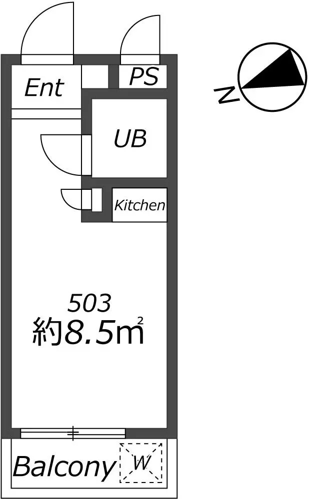 AP438 ハイシティ高田馬場 503の間取り|



