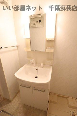 ジェンティーレ ヤマザキの洗面所|朝の準備に活躍する、洗髪洗面化粧台！