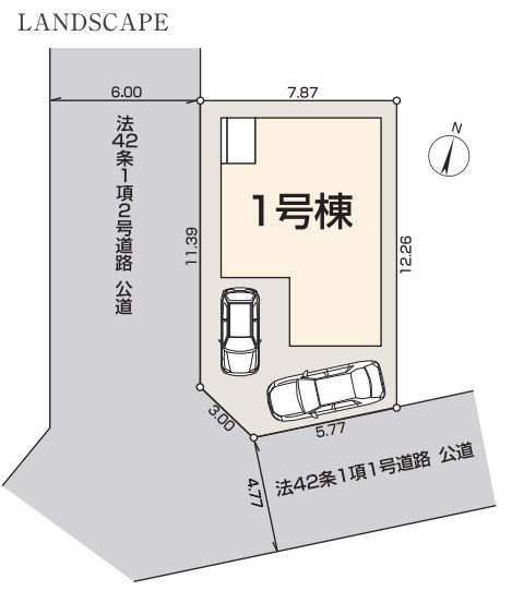 川越市下広谷　新築戸建　リーブルガーデンの区画図