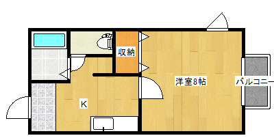 ハイツゆりの間取り