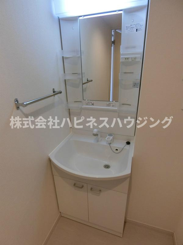 リブリ・ソレーユ はつみの洗面所|忙しい朝には欠かせない洗面所です
