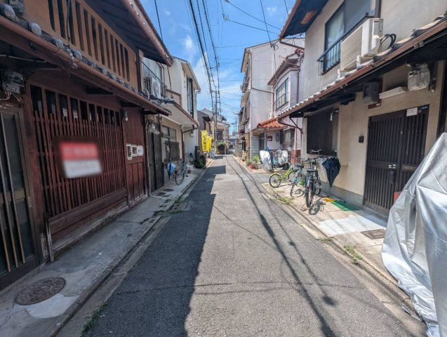 壬生森町の前面道路含む現地写真