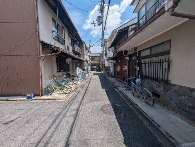 壬生森町の前面道路含む現地写真