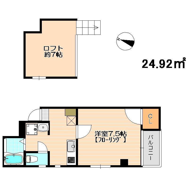 イル・グラッツィア薬院Ⅲの間取り
