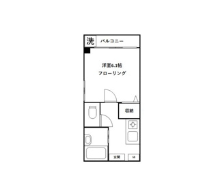 【間取り】 | シティハイツ菊川 | 間取りです。