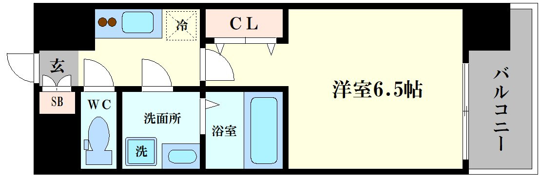 ファーストフィオーレ難波クレシアの間取り