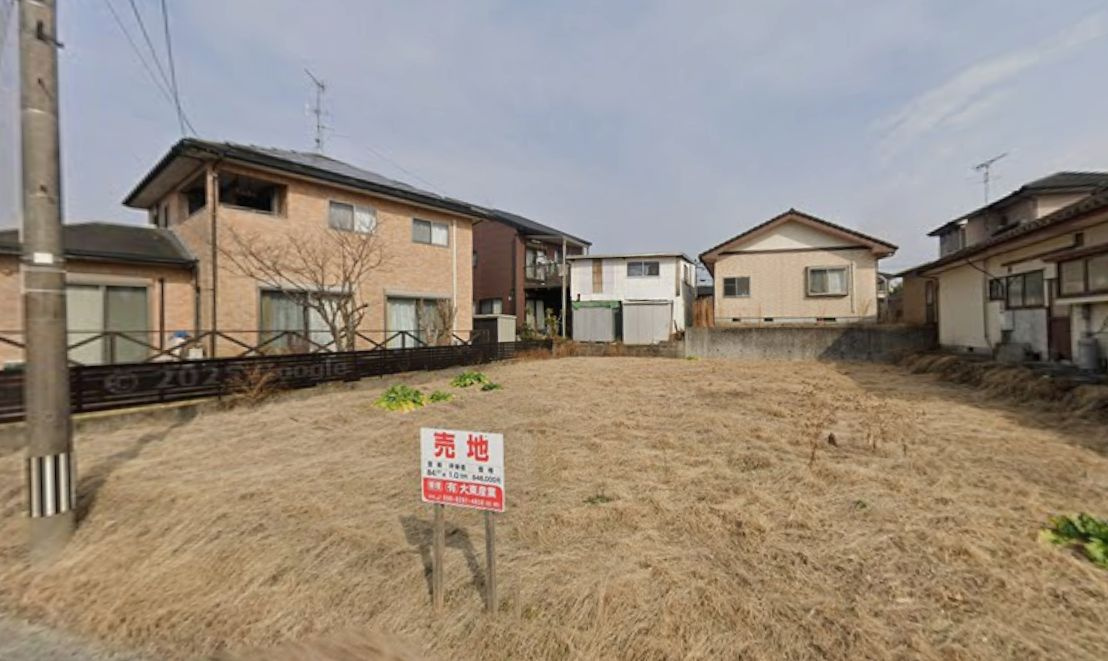 都城市上水流町の売地の外観