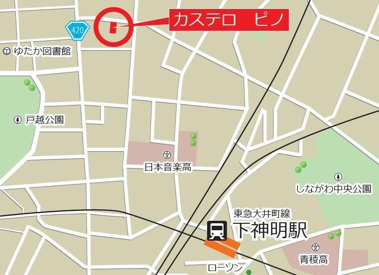 カステロ　ピノの地図