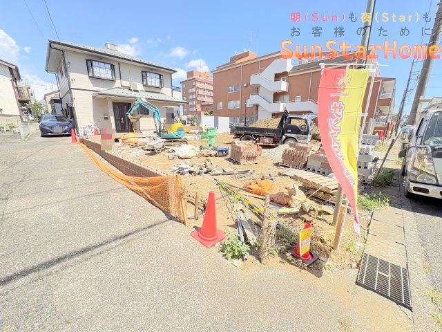 【サンスターホーム現地販売物件】羽村市栄町2丁目　オール電化新築戸建1号棟の外観