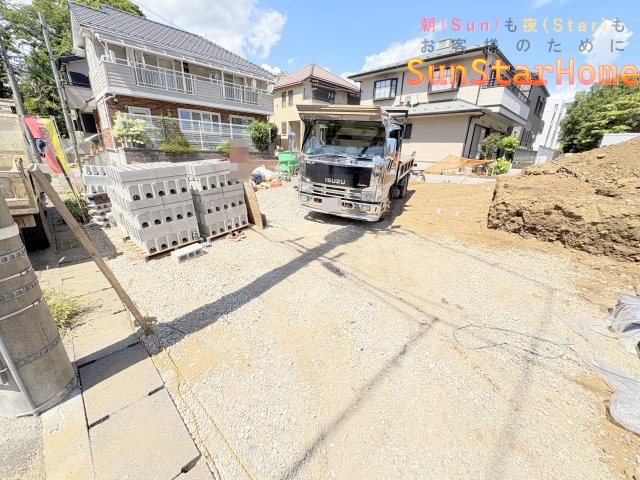 【サンスターホーム現地販売物件】羽村市栄町2丁目　オール電化新築戸建1号棟の外観