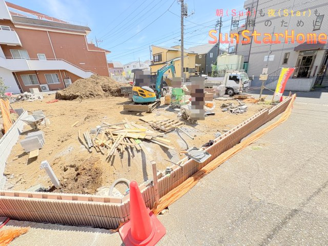 【サンスターホーム現地販売物件】羽村市栄町2丁目　オール電化新築戸建1号棟の外観