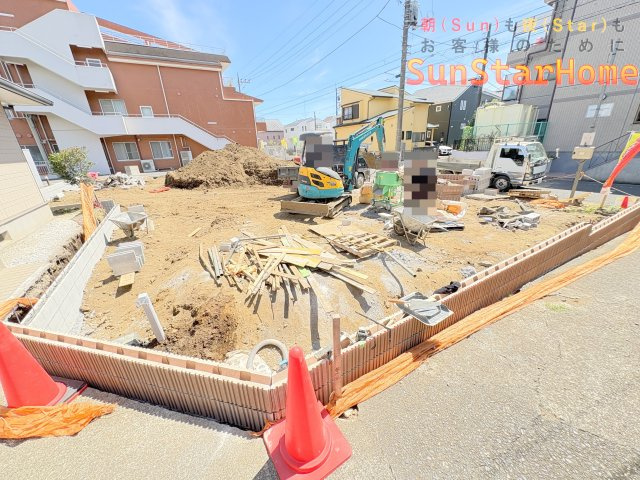 【サンスターホーム現地販売物件】羽村市栄町2丁目　オール電化新築戸建1号棟の外観
