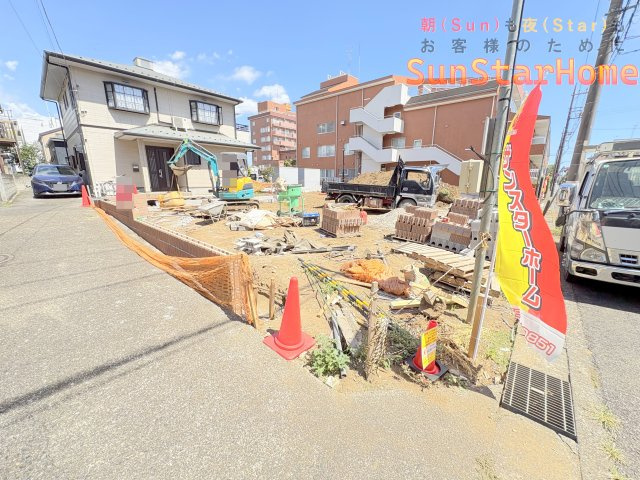 【サンスターホーム現地販売物件】羽村市栄町2丁目　オール電化新築戸建1号棟の外観