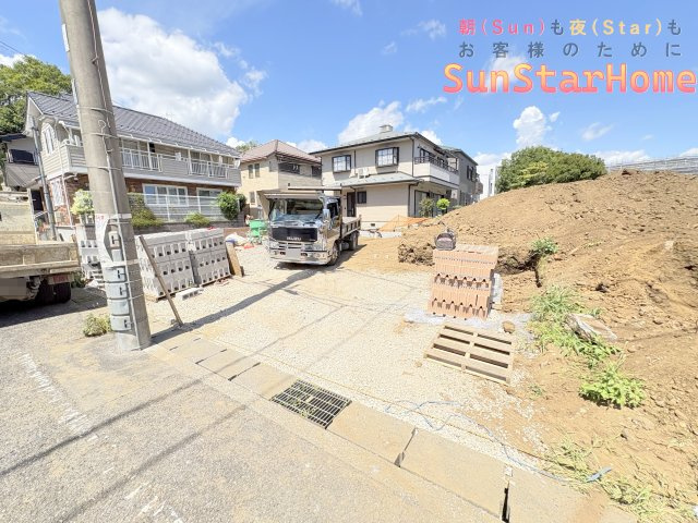【サンスターホーム現地販売物件】羽村市栄町2丁目　オール電化新築戸建1号棟の外観