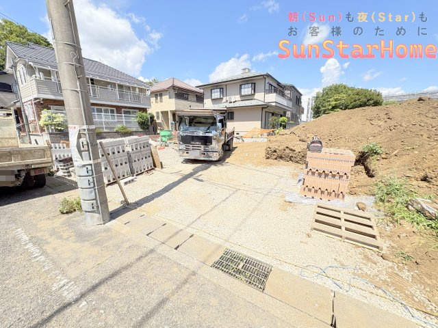 【サンスターホーム現地販売物件】羽村市栄町2丁目　オール電化新築戸建1号棟の外観