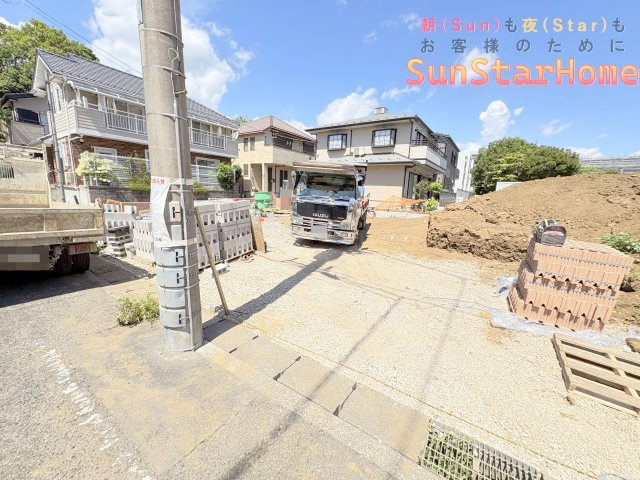 【サンスターホーム現地販売物件】羽村市栄町2丁目　オール電化新築戸建1号棟の外観