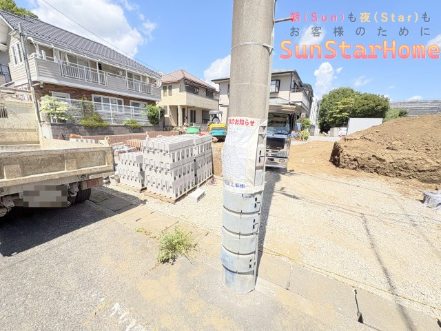 【サンスターホーム現地販売物件】羽村市栄町2丁目　オール電化新築戸建1号棟の外観