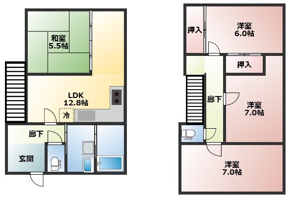 リバーサイド駒見の間取り