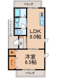 【間取り】 | ラ・クール大和田 | 間取り図です。
