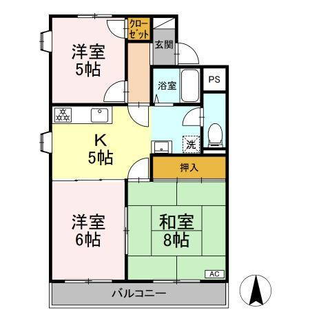 アミーまついの間取り