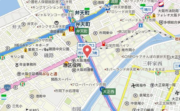【地図】 | エスリード弁天町クレール