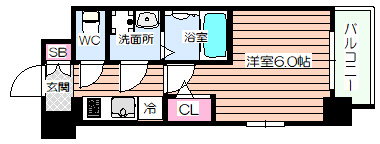 【間取り】 | エスリード弁天町クレール