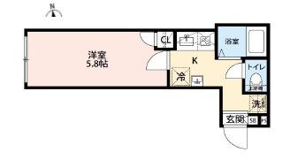練馬区貫井５丁目のアパートの間取り