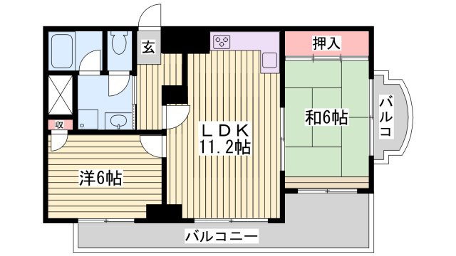 ソレイユ神田の間取り