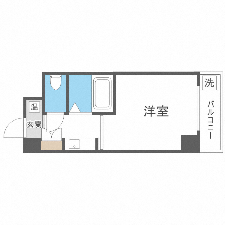 大阪市東成区東小橋１丁目の賃貸マンションの間取り