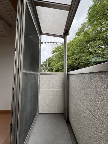 サンジュールらんＢ棟のバルコニー
