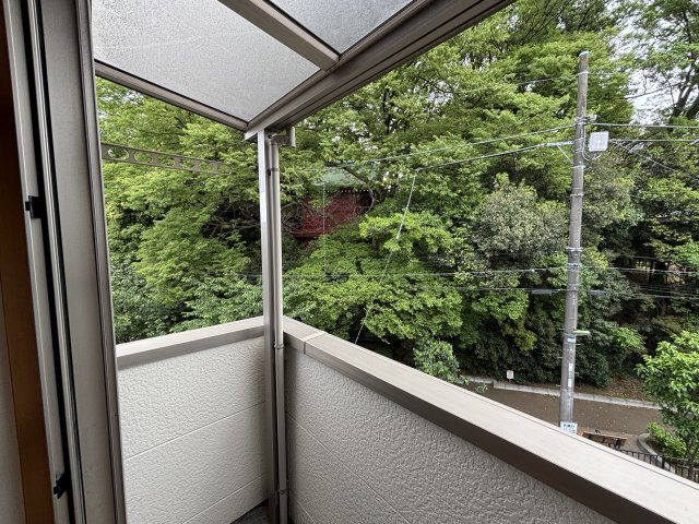 サンジュールらんＢ棟のバルコニー