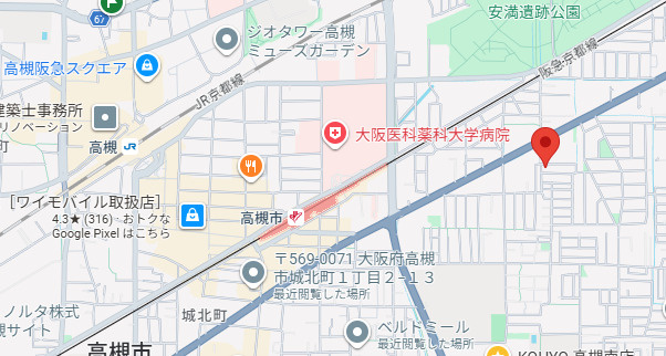 千代田町貸家の地図