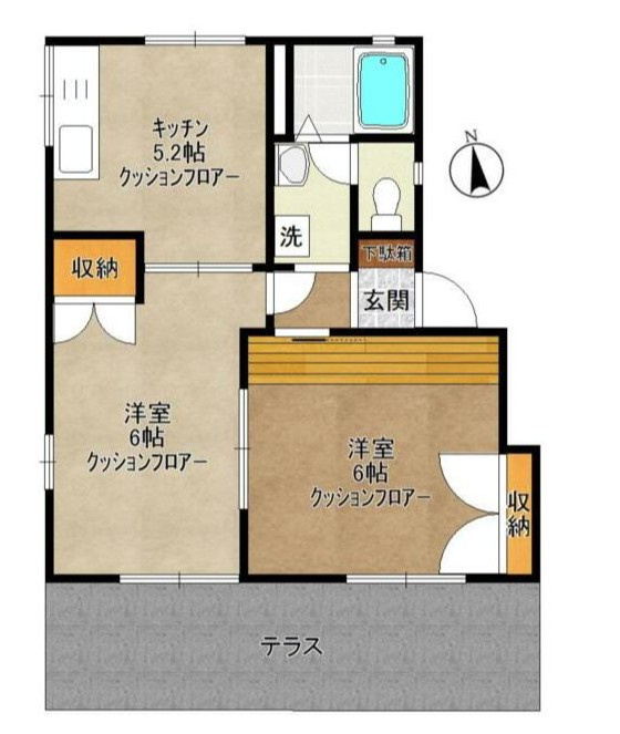 川崎市多摩区西生田３丁目のアパートの間取り