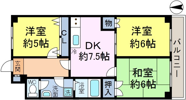 ロジュマン松本の間取り