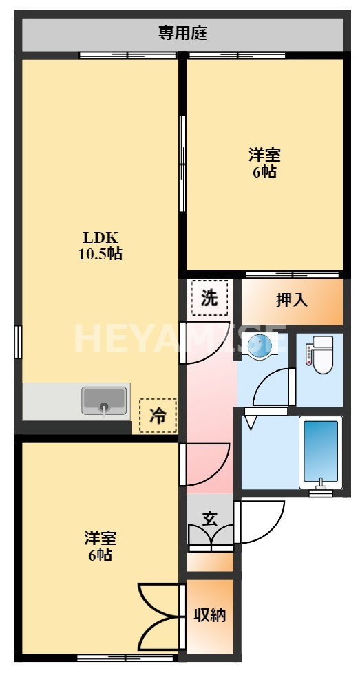 コーポきどこⅡの間取り