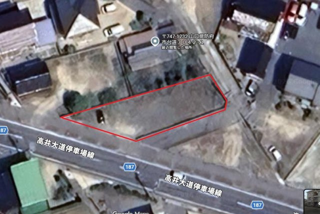 防府市大字台道の売地の土地図