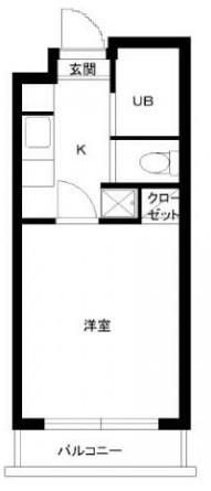 スカイコート早稲田第５の間取り|間取りです。