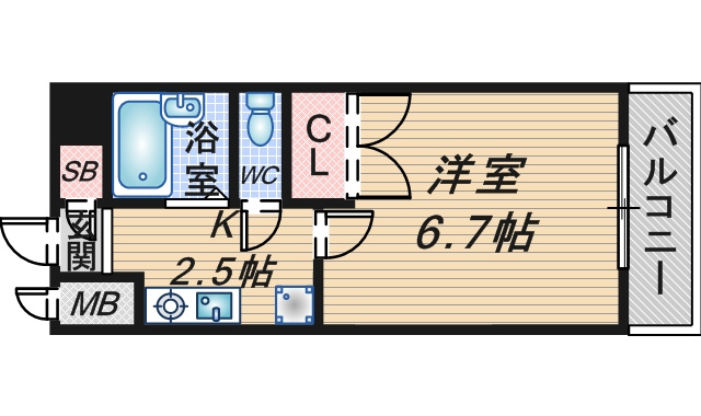 ハイツJUN３号館の間取り