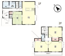 杉戸町1期　中古一戸建ての間取り|全居室６帖以上のゆとりのある間取りでのびのび暮らせます♪